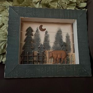Woodland scene wall hanging